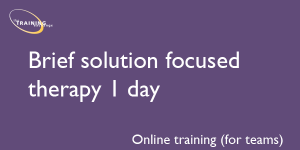 Brief solution focused therapy (1 day) - Online training (for teams)