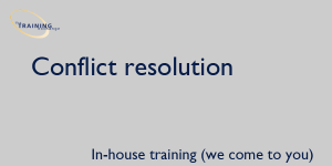 Conflict resolution - In-house training (we come to you)