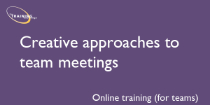 Creative approaches to team meetings - Online training (for teams)