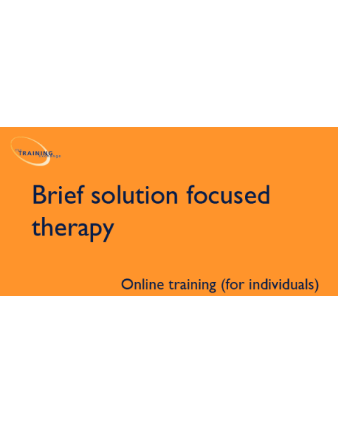 Brief solution focused therapy (online for individuals) 