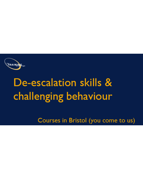 De-escalation skills & challenging behaviour