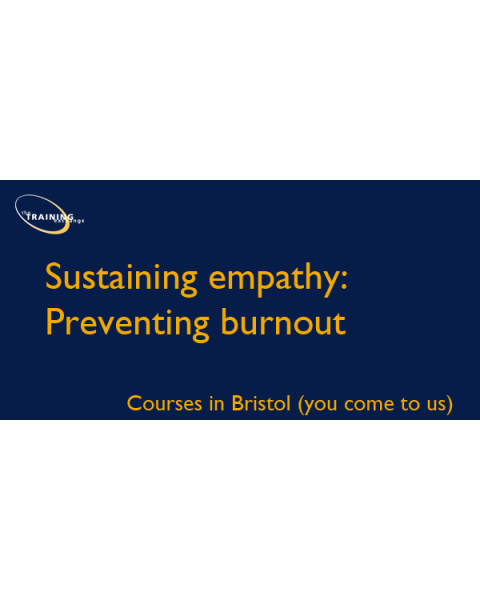 Sustaining empathy: Preventing burnout
