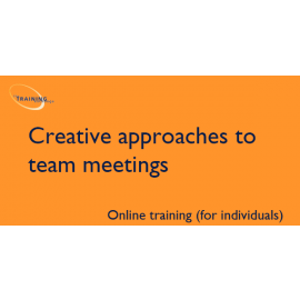 Creative approaches to team meetings - Online training (for individuals)