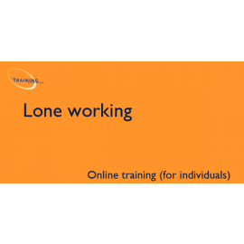 Lone working - Online training (for individuals)