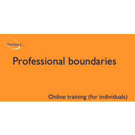 Professional boundaries - Online training (for individuals)